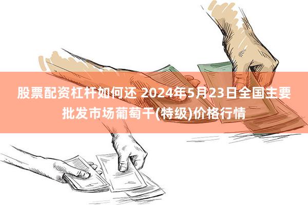 股票配资杠杆如何还 2024年5月23日全国主要批发市场葡萄干(特级)价格行情